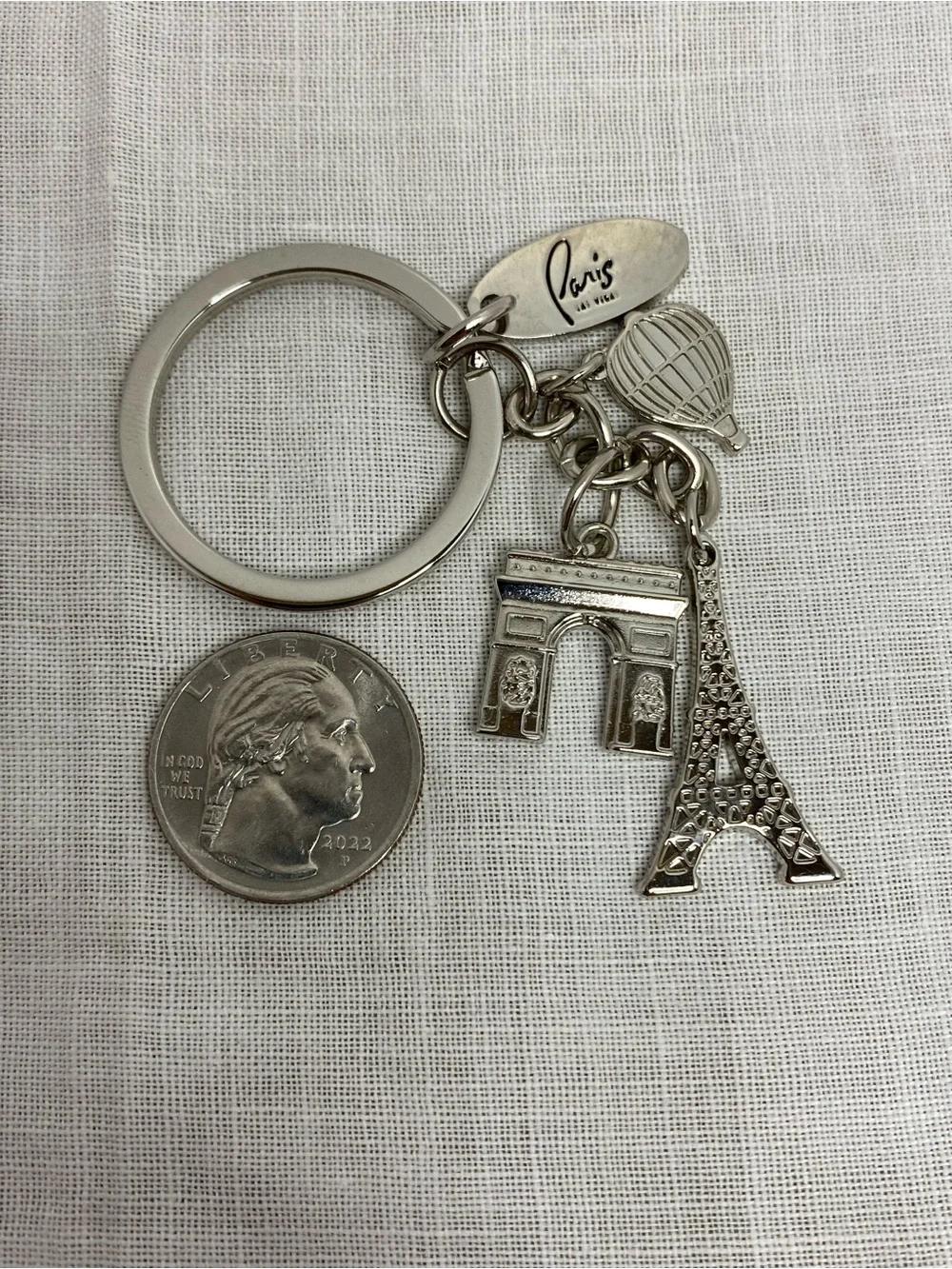 Paris Las Vegas Casino Souvenir Keychain Purse Charms